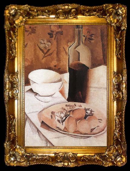 framed  Juan Gris The Still life having egg and bottle, ta009-2